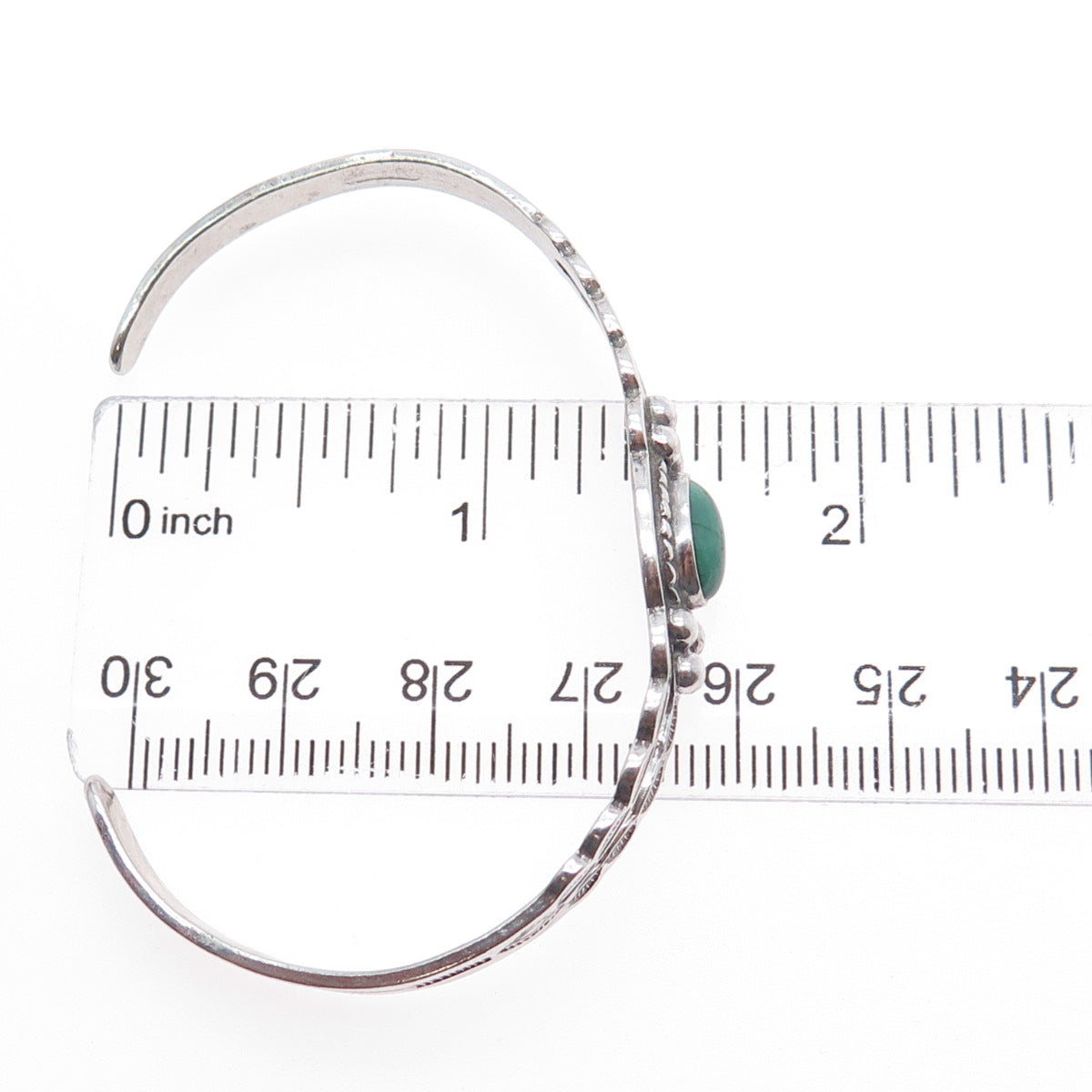 Old Pawn 925 Sterling Silver Vintage Royston Turquoise Adjustable Bracelet 6"