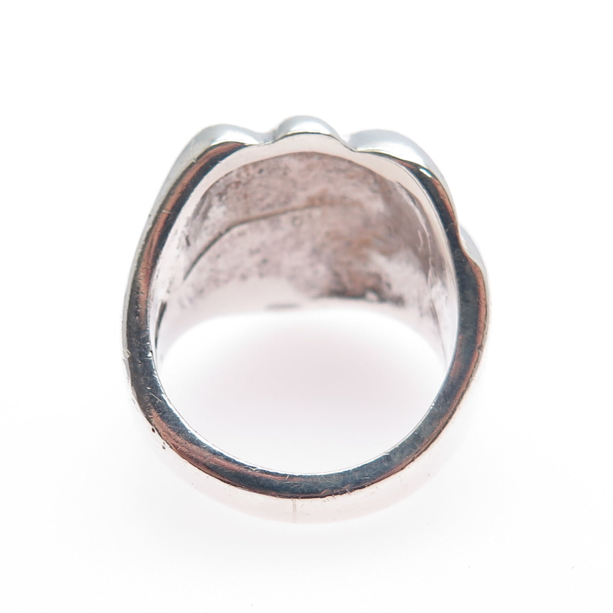 925 Sterling Silver Vintage Mexico Modernist Ring Size 6.25