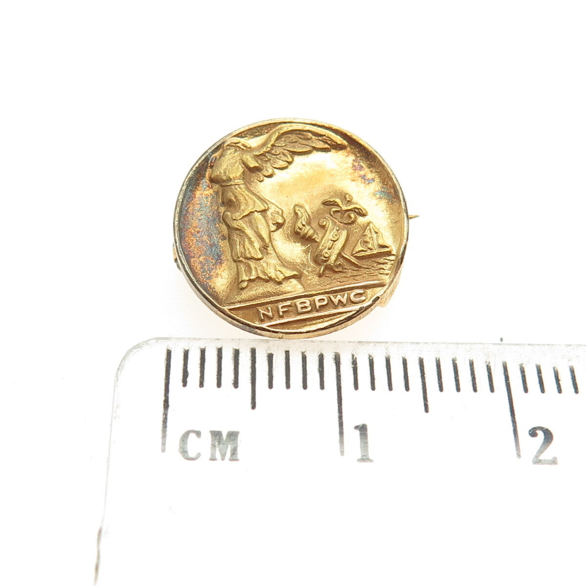 Antique Gold Filled National Fed of Business & Professional Women's Clubs Brooch