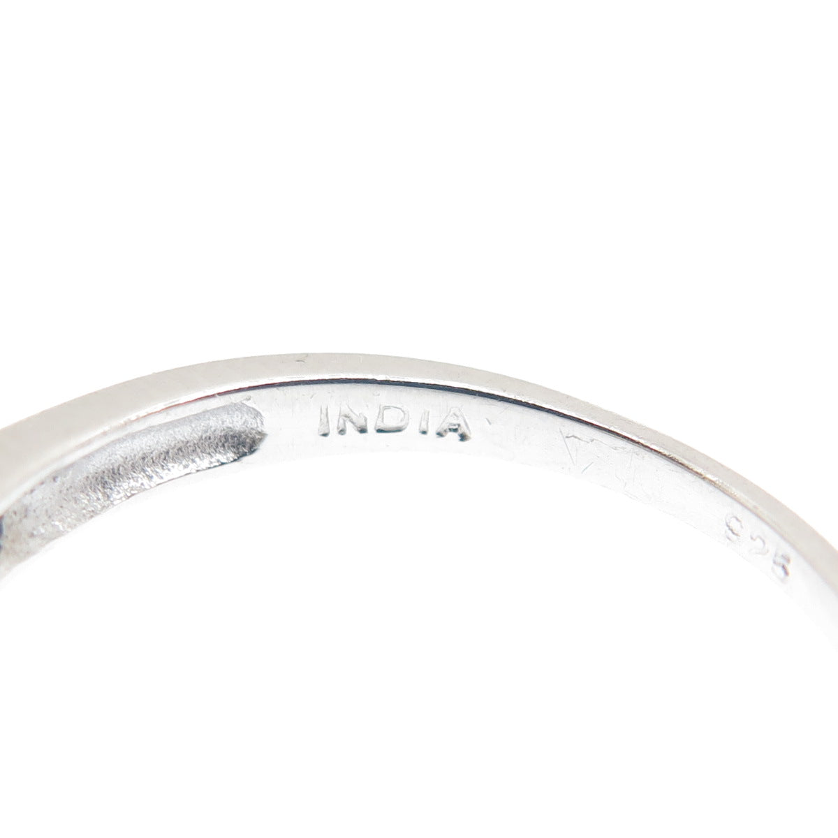 925 Sterling Silver Real Round-Cut Diamond & Oval-Cut Citrine Ring Size 8