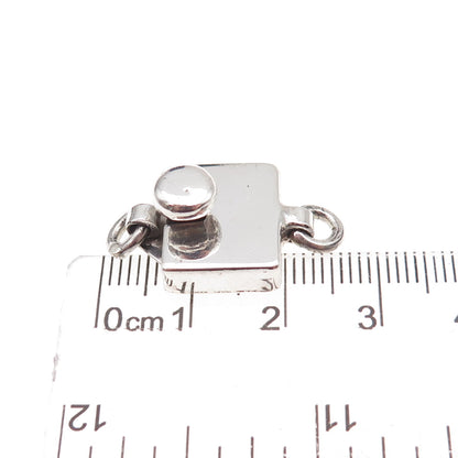 925 Sterling Silver Vintage Mexico Bracelet / Necklace Box Clasp