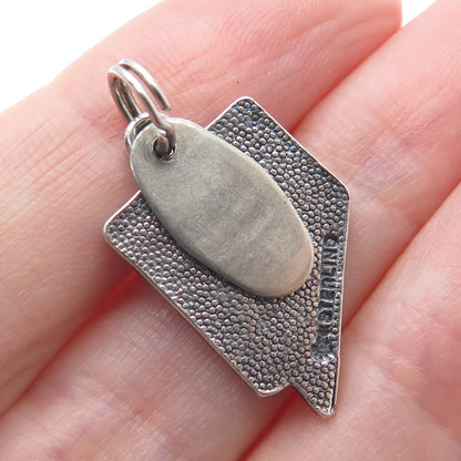 MAISELS INDIAN TRADING Sterling Silver Vintage Nevada State Map Charm Pendant