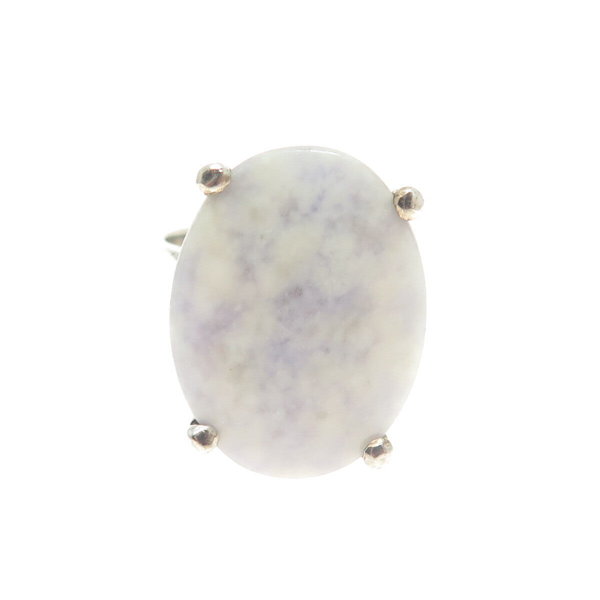 925 Sterling Silver Vintage Real Lepidolite Gemstone Ring Size 6.5