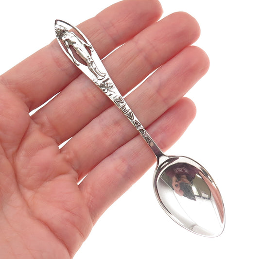 Charles M. Robbins Sterling Silver Antique Art Deco Nevada State Coffee Spoon