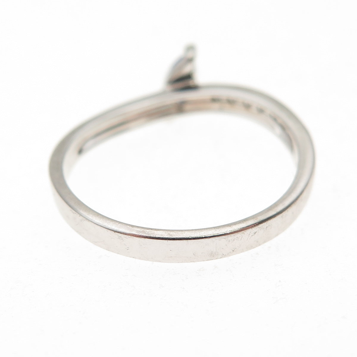 BGE Bradford 925 Sterling Silver Blue & White C Z Always Ring Size 7.25