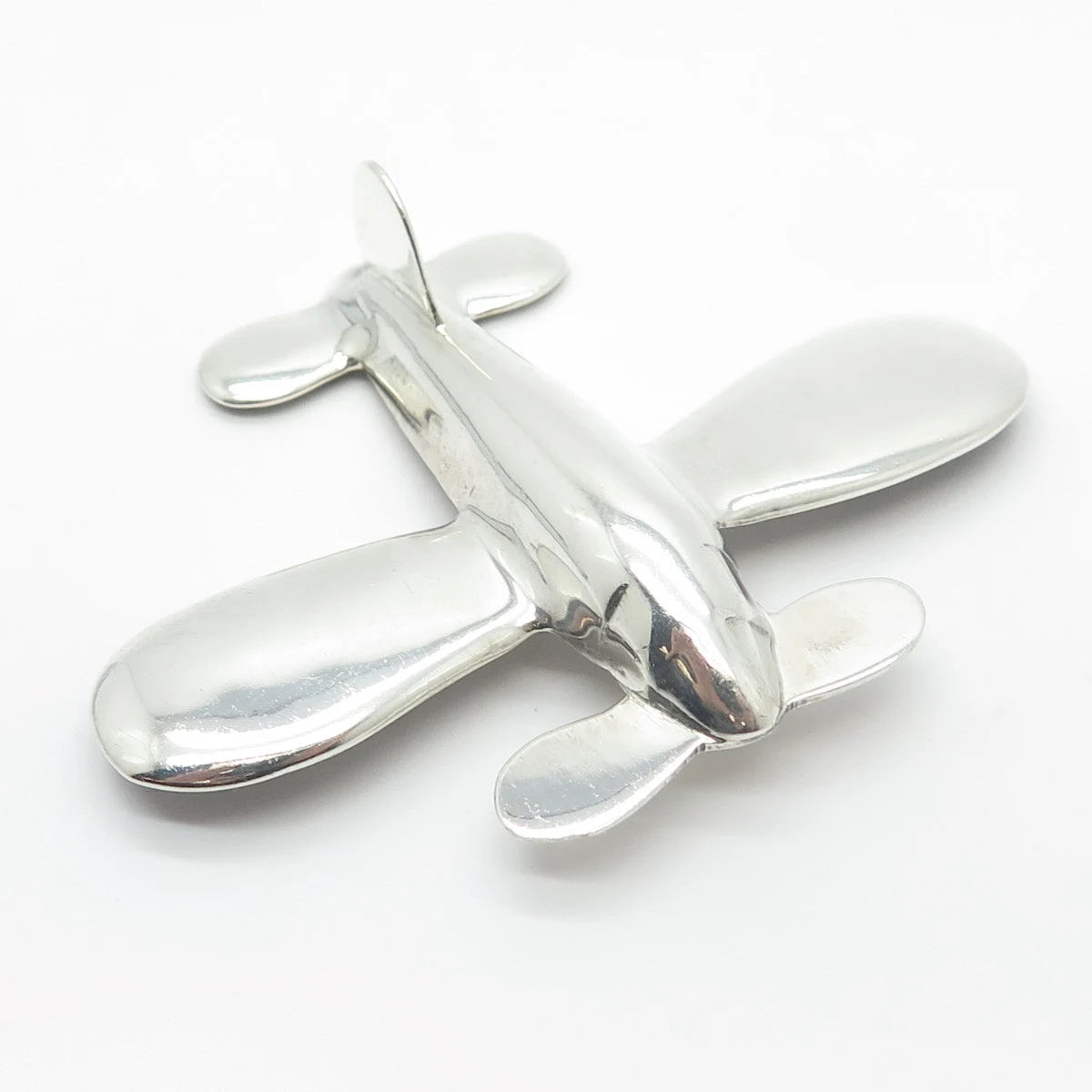 925 Sterling Silver Vintage Mexico Helicopter Pin Brooch