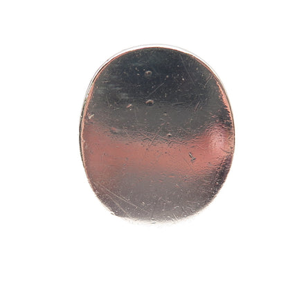M&J Savitt 925 Sterling Silver Vintage Signet Oxidized Ring Size 6.5