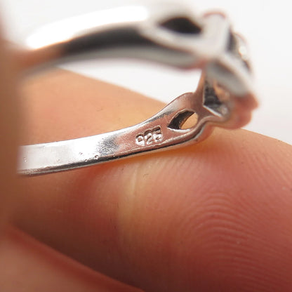 925 Sterling Silver Vintage Celtic Ring Size 7.75