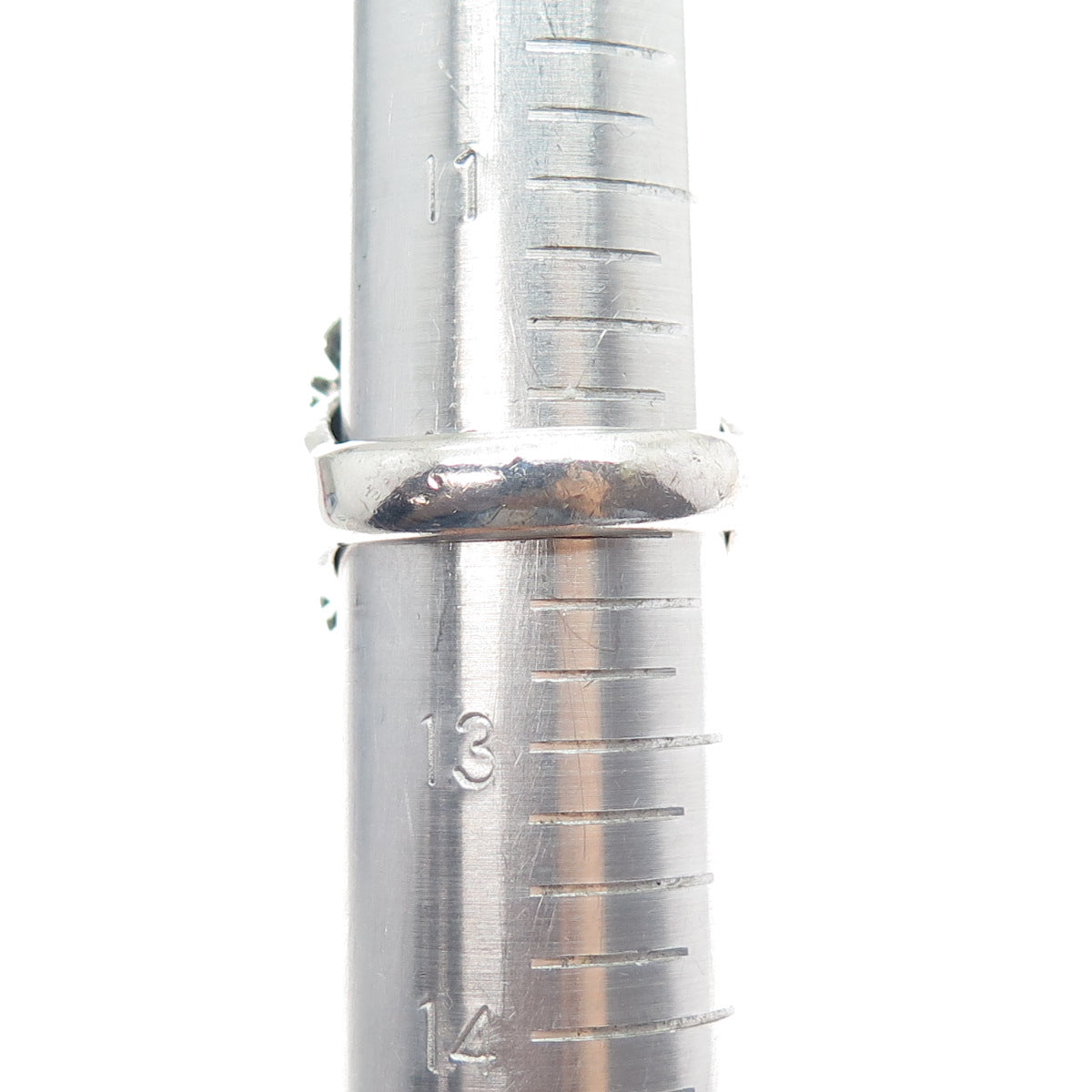 Pete Sanchez Isleta Old Pawn Sterling Silver Vintage Turquoise Ring Size 12.25