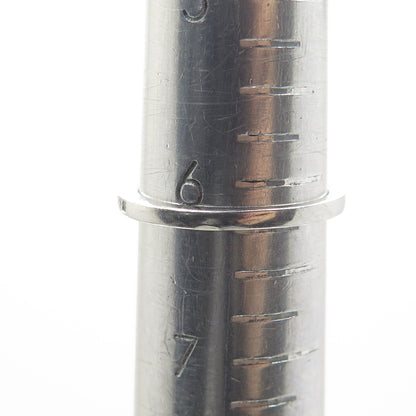 COLIBRI 925 Sterling Silver Round-Cut C Z Half Eternity Band Ring Size 6.25