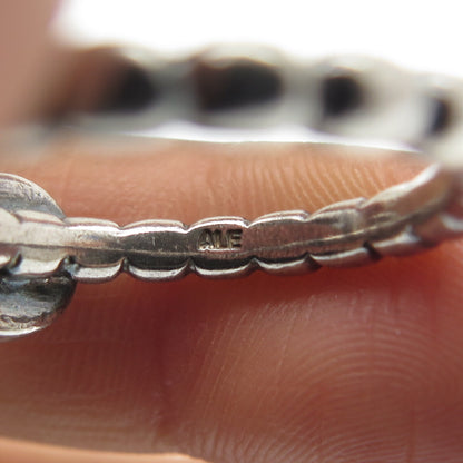 PANDORA 925 Sterling Silver Clear Crystal Beaded Ring Size 8.5