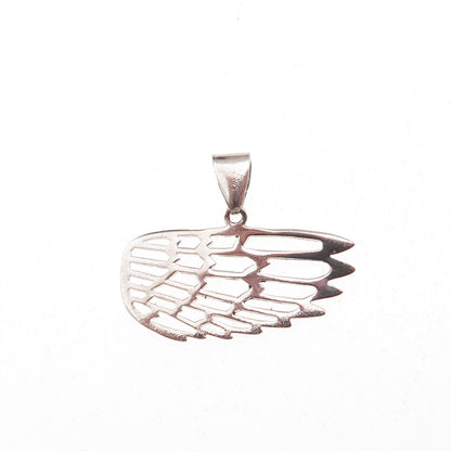 925 Sterling Silver Vintage Angel Wing Charm Pendant