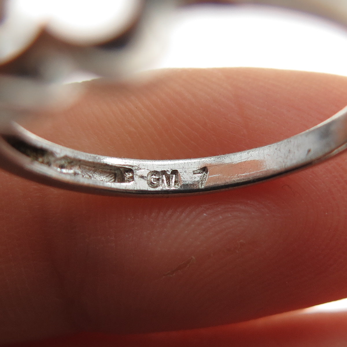 925 Sterling Silver Vintage C Z Cross Couple Heart Ring Size 7.25