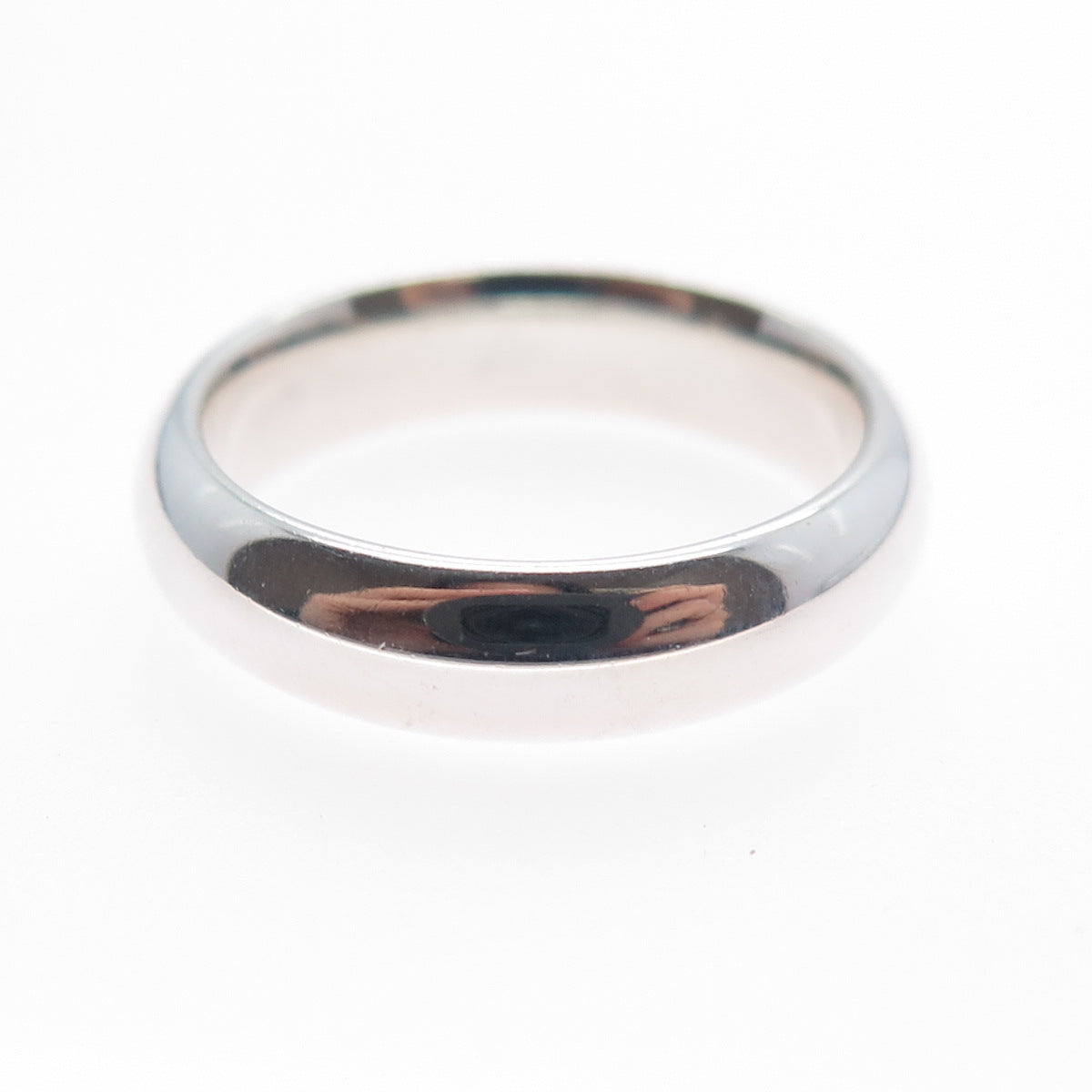 925 Sterling Silver Vintage Classic Wedding Band Ring Size 6.25