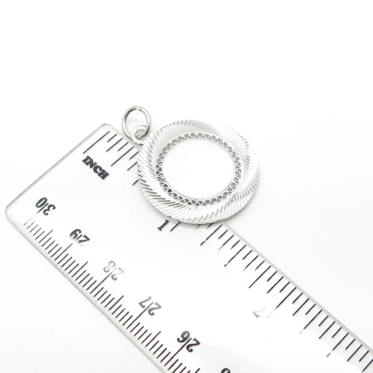 925 Sterling Silver Vintage Lamode Modernist Pendant