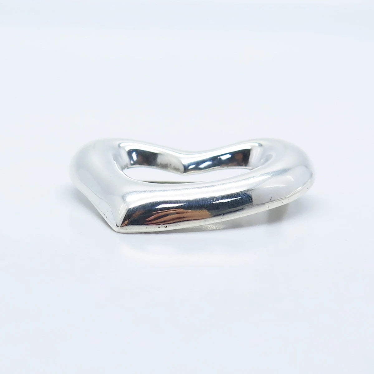 925 Sterling Silver Vintage Mexico Open Heart Pin Brooch