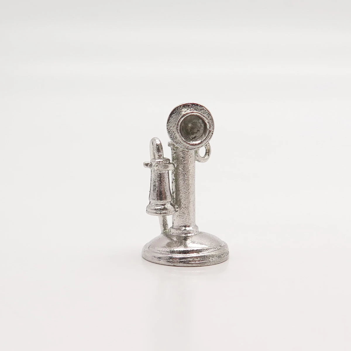 925 Sterling Silver Vintage Wells Candlestick Phone Pendant