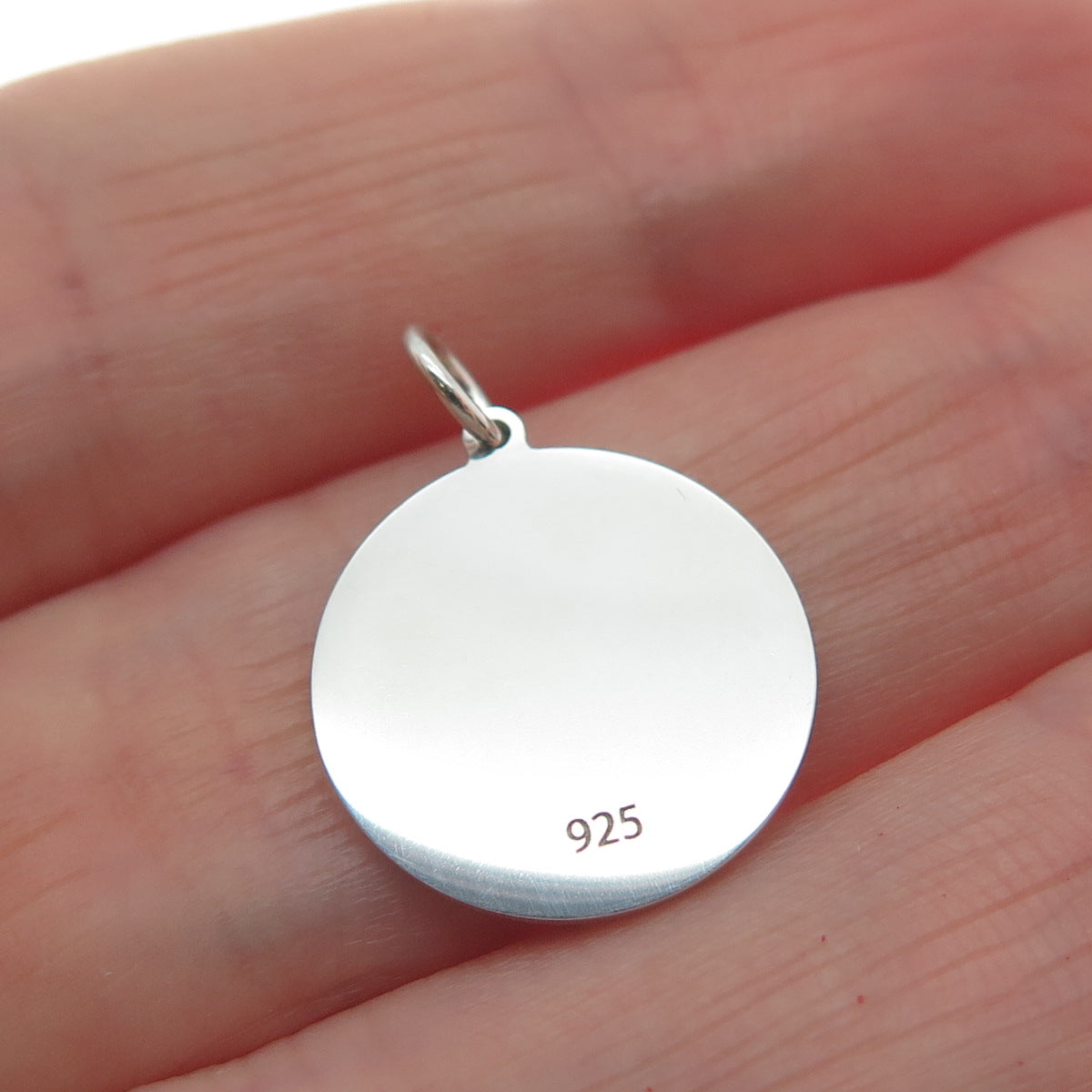 925 Sterling Silver Black Enamel Male & Female Symbol Minimalist Charm Pendant