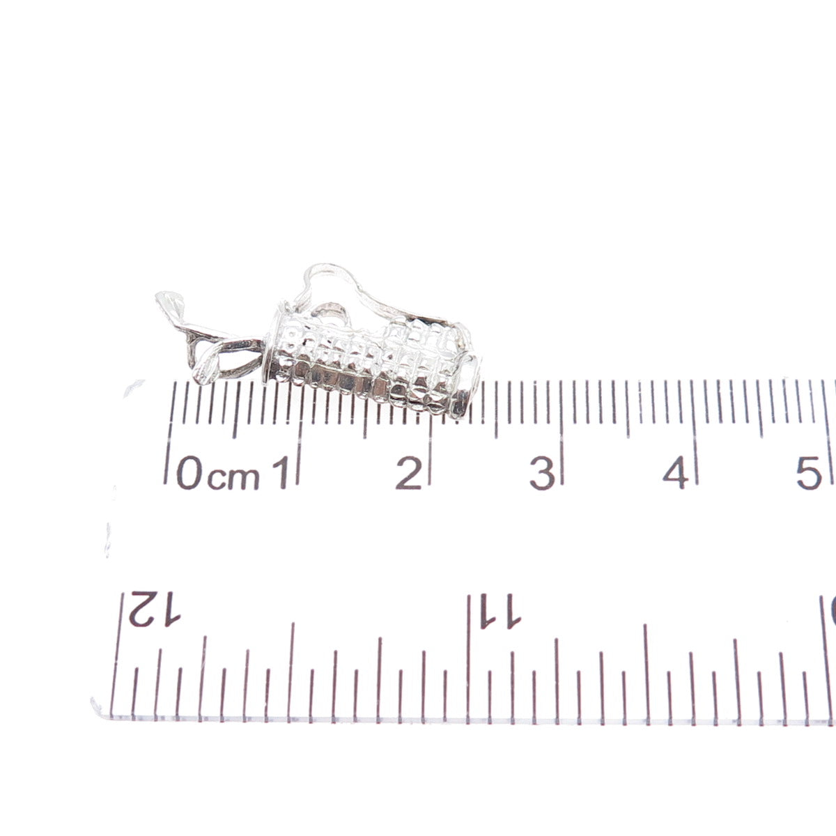 925 Sterling Silver Vintage Gold Club Minimalist Charm Pendant