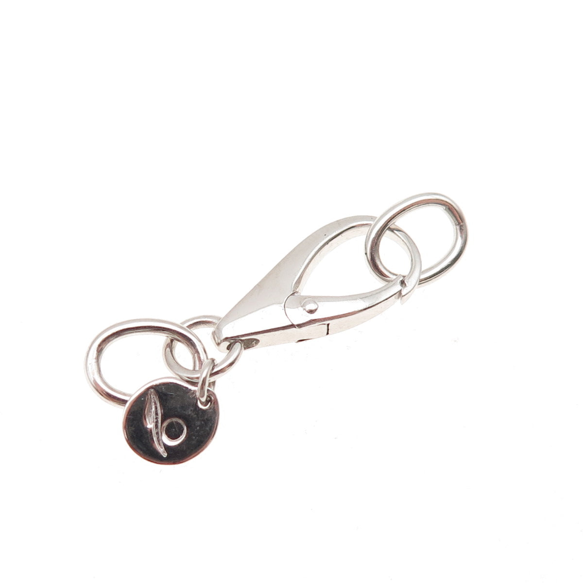 Nishi 925 Sterling Silver Bracelet / Necklace Carabiner Lock Clasp
