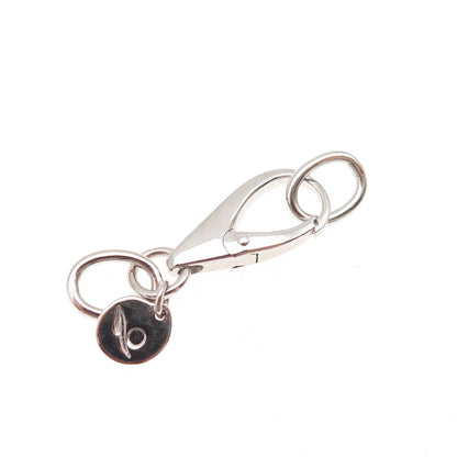 Nishi 925 Sterling Silver Bracelet / Necklace Carabiner Lock Clasp