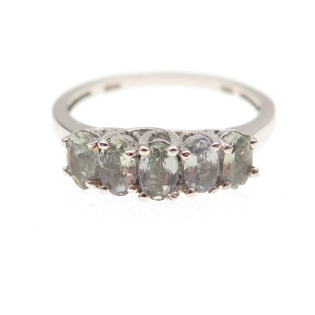 Chuck Clemency 925 Sterling Silver Real Oval-Cut Iolite Ring Size 8