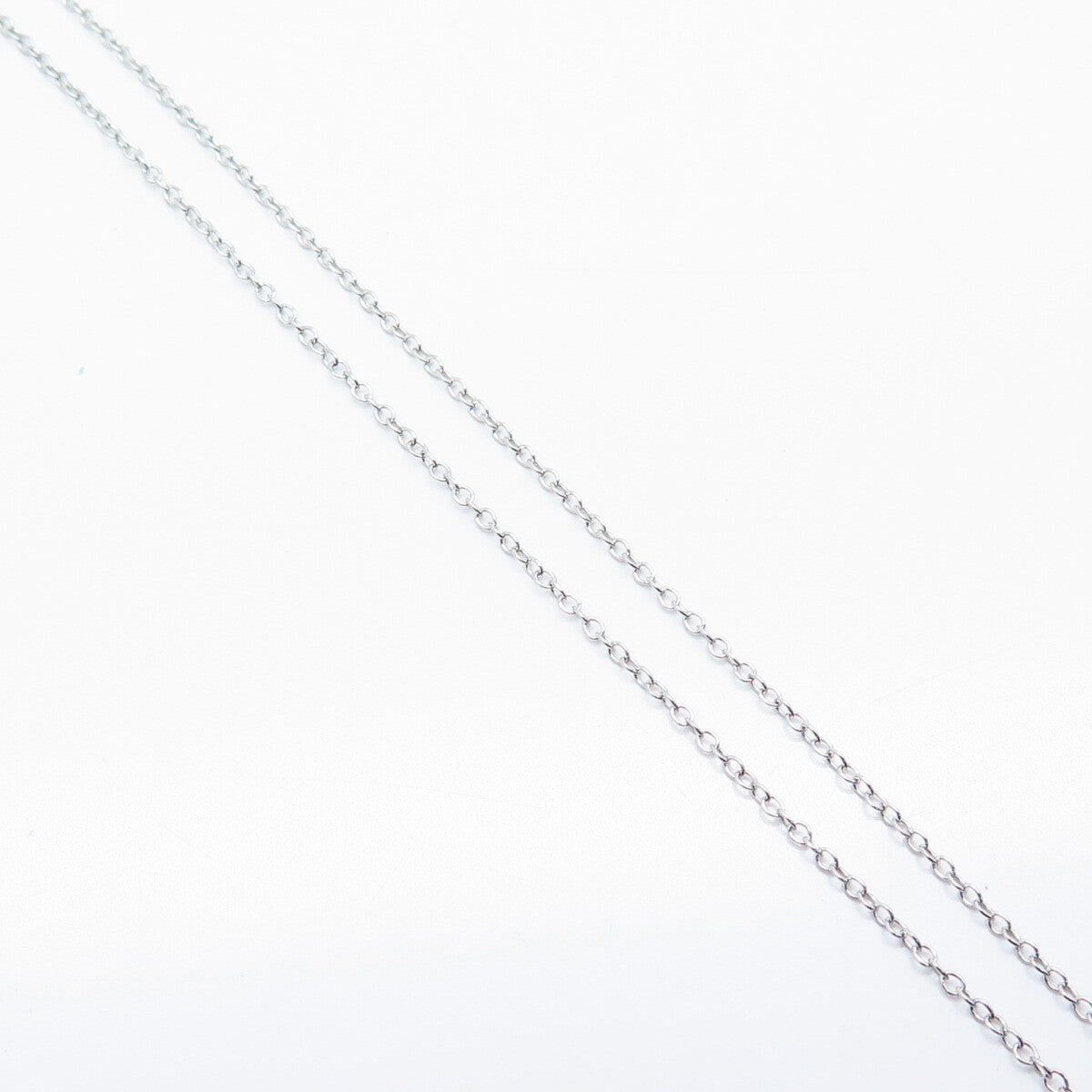 925 Sterling Silver Heart Lock Round & Teardrop Charms Rolo Chain Necklace 17"