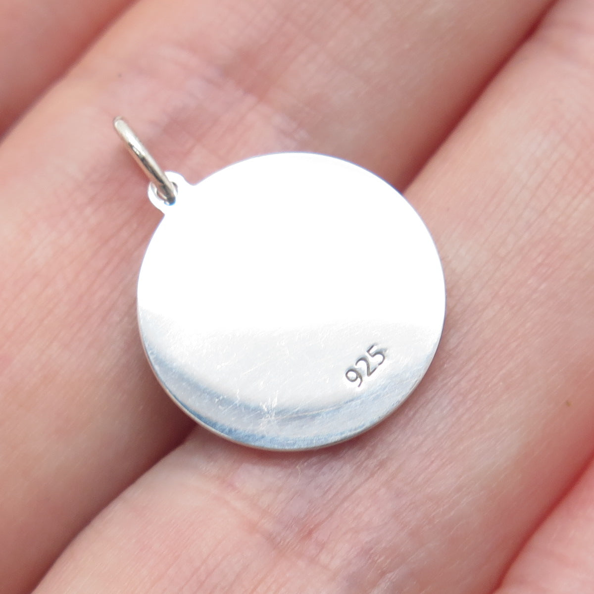 925 Sterling Silver Yellow Enamel California State Map Minimalist Charm Pendant