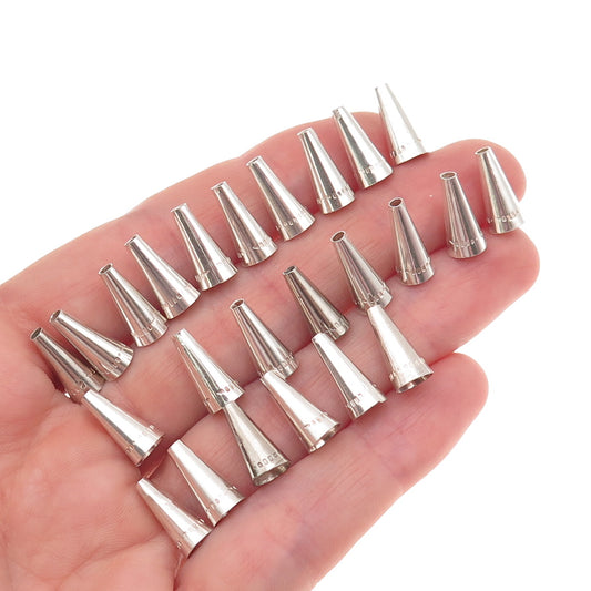 Old Pawn 925 Sterling Silver Vintage Southwestern Tribal SET of 24 Necklace Ends