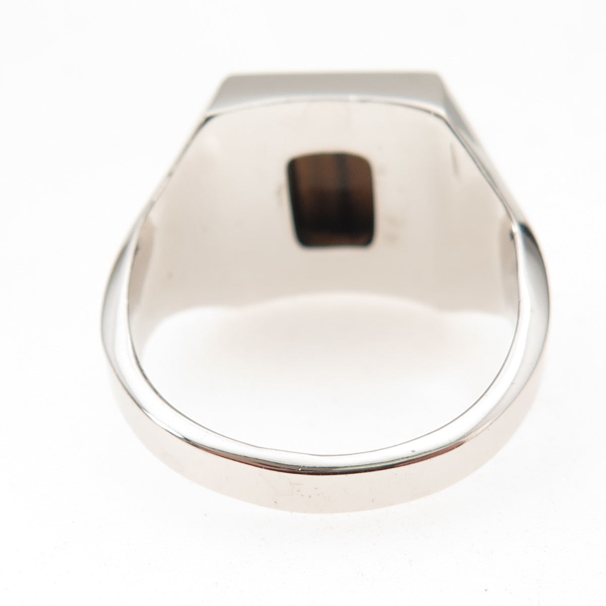 Vargas 925 Sterling Silver Vintage Real Tiger Eye Ring Size 11.25