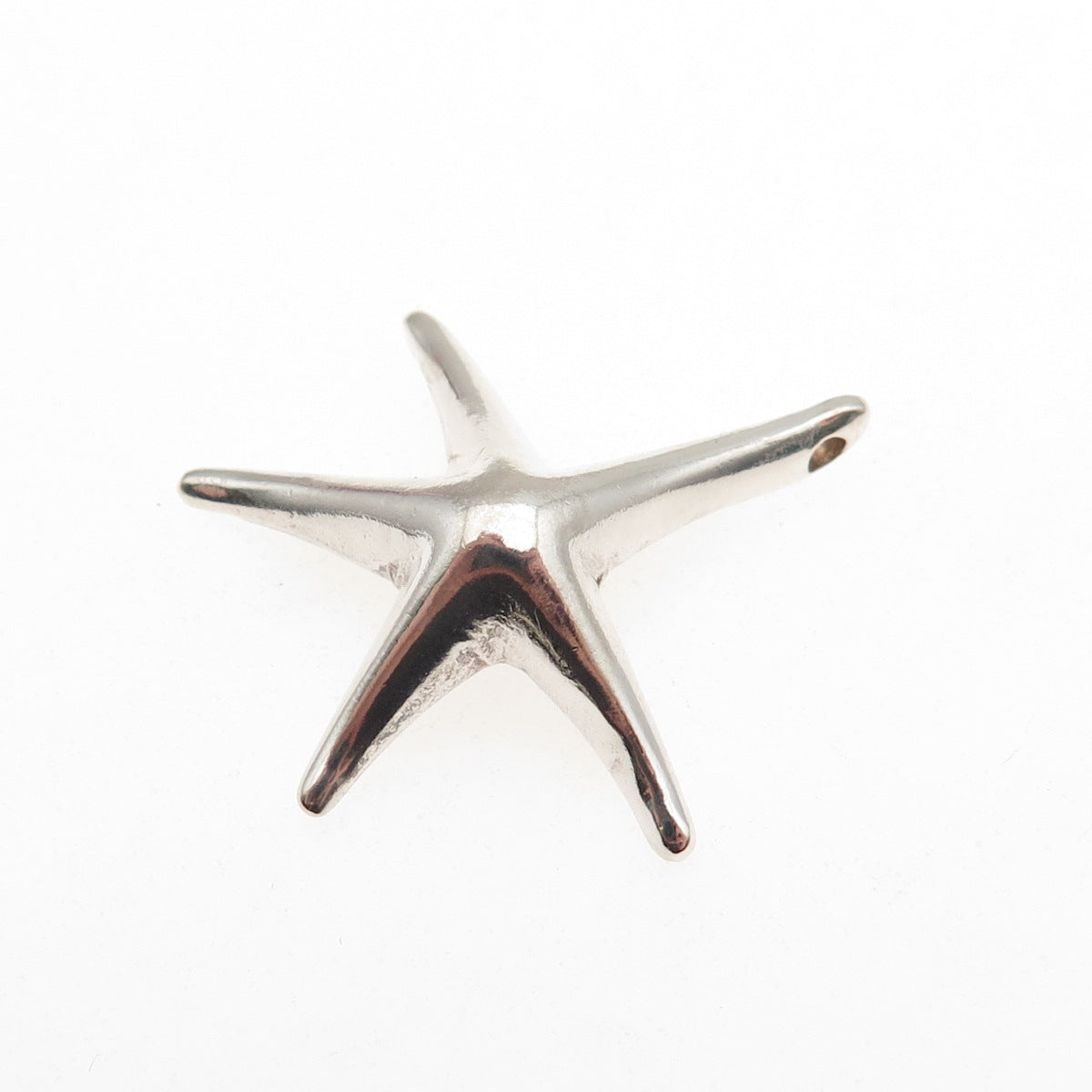 925 Sterling Silver Vintage Starfish Modernist Slide Charm Pendant