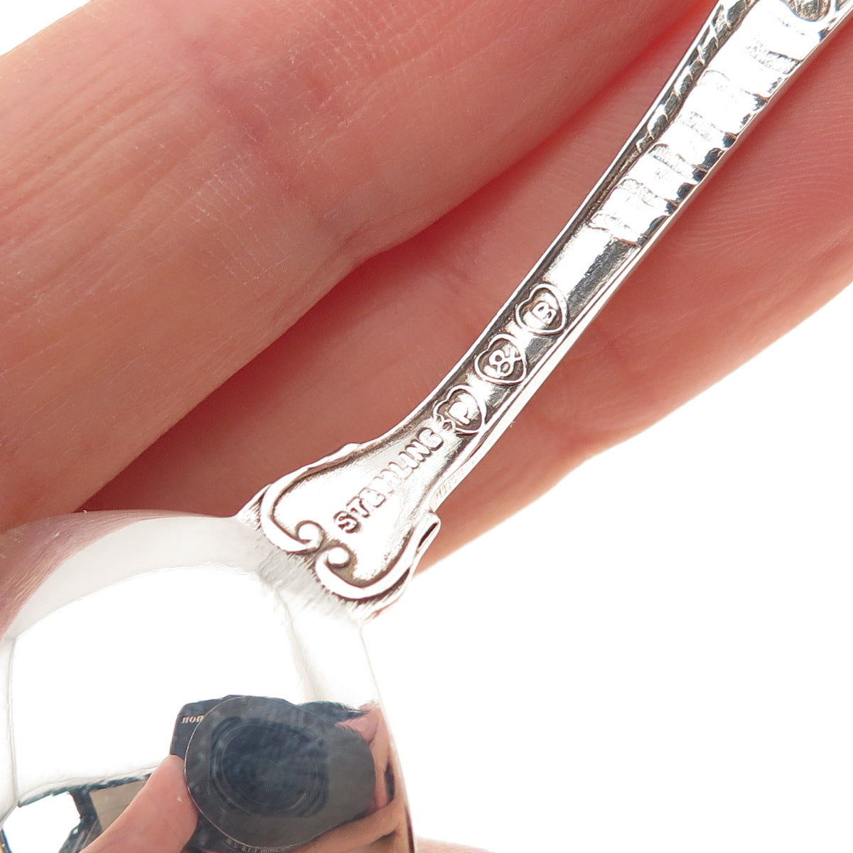 Paye & Baker 925 Sterling Antique Soldiers Sailors Monument Indiana Tea Spoon