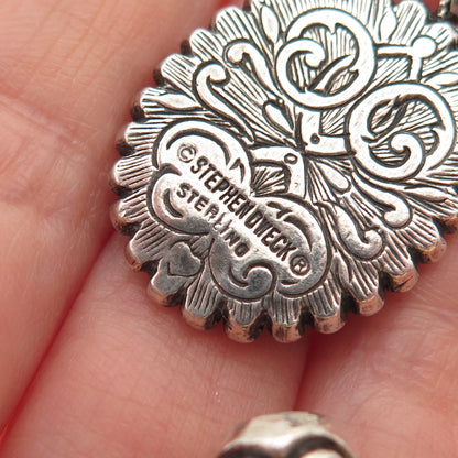 Stephen Dweck Sterling Silver Vintage Real MOP Cherub Cameo Charm Toggle Lock