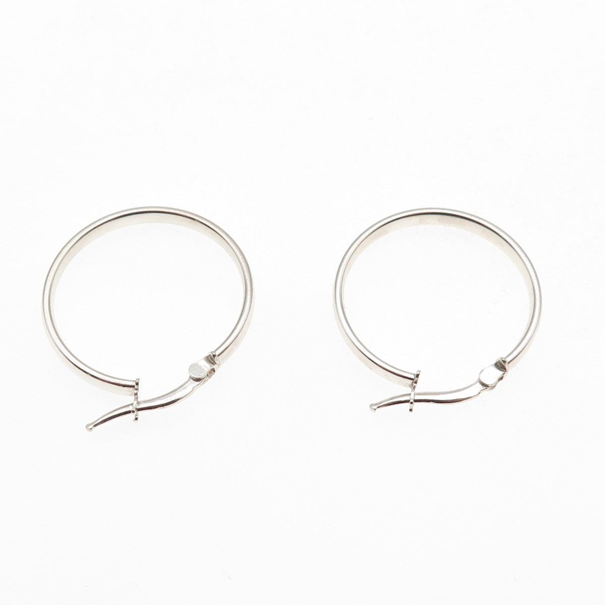 925 Sterling Silver Italy Hoop Earrings