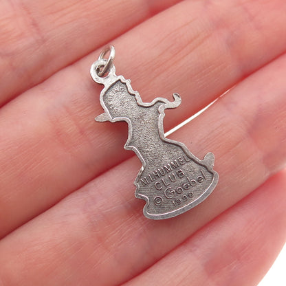 Goebel 925 Sterling Silver Vintage 1990 Merry Wanderer M.I. Hummel Mini Pendant