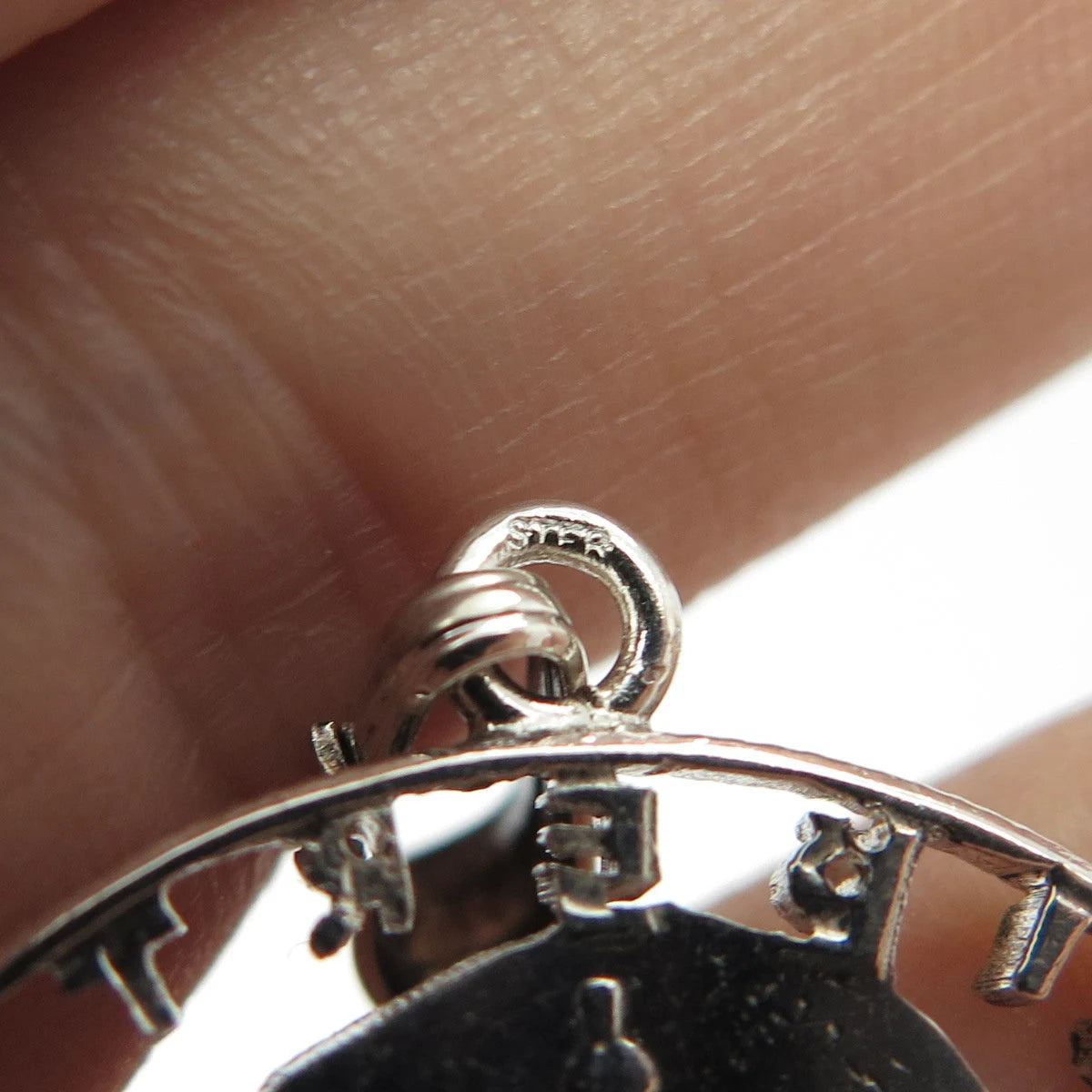 925 Sterling Silver Vintage "Liberty" Benjamin Franklin Coin Pendant