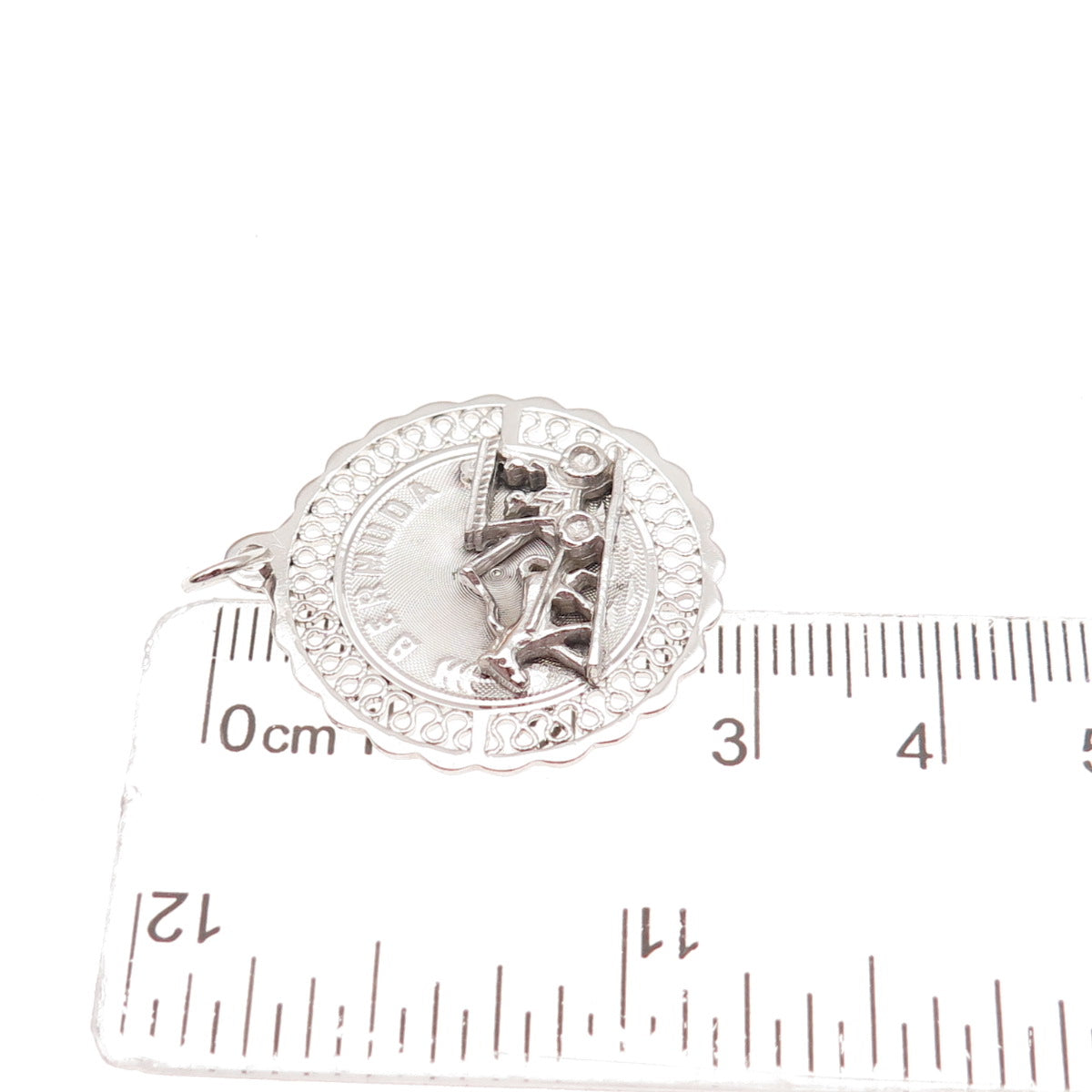 CREA 925 Sterling Silver Vintage Bermuda Carriage Charm Pendant