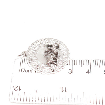 CREA 925 Sterling Silver Vintage Bermuda Carriage Charm Pendant