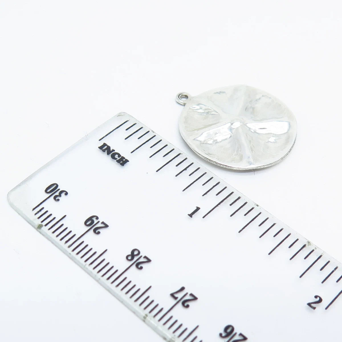 925 Sterling Silver Vintage Hammered Finish Pendant