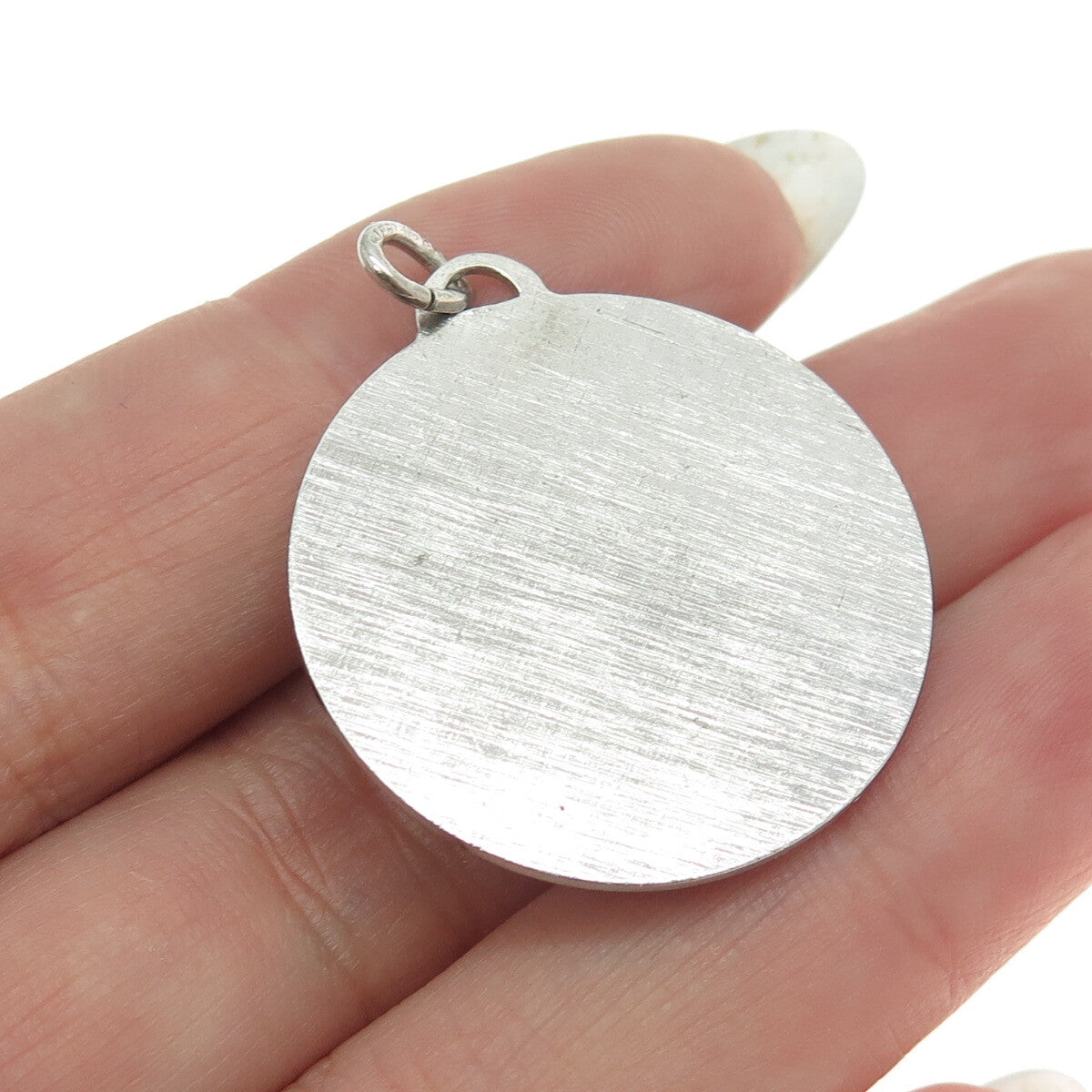B. A. BALLOU & CO. 925 Sterling Silver Vintage Bell Round Pendant
