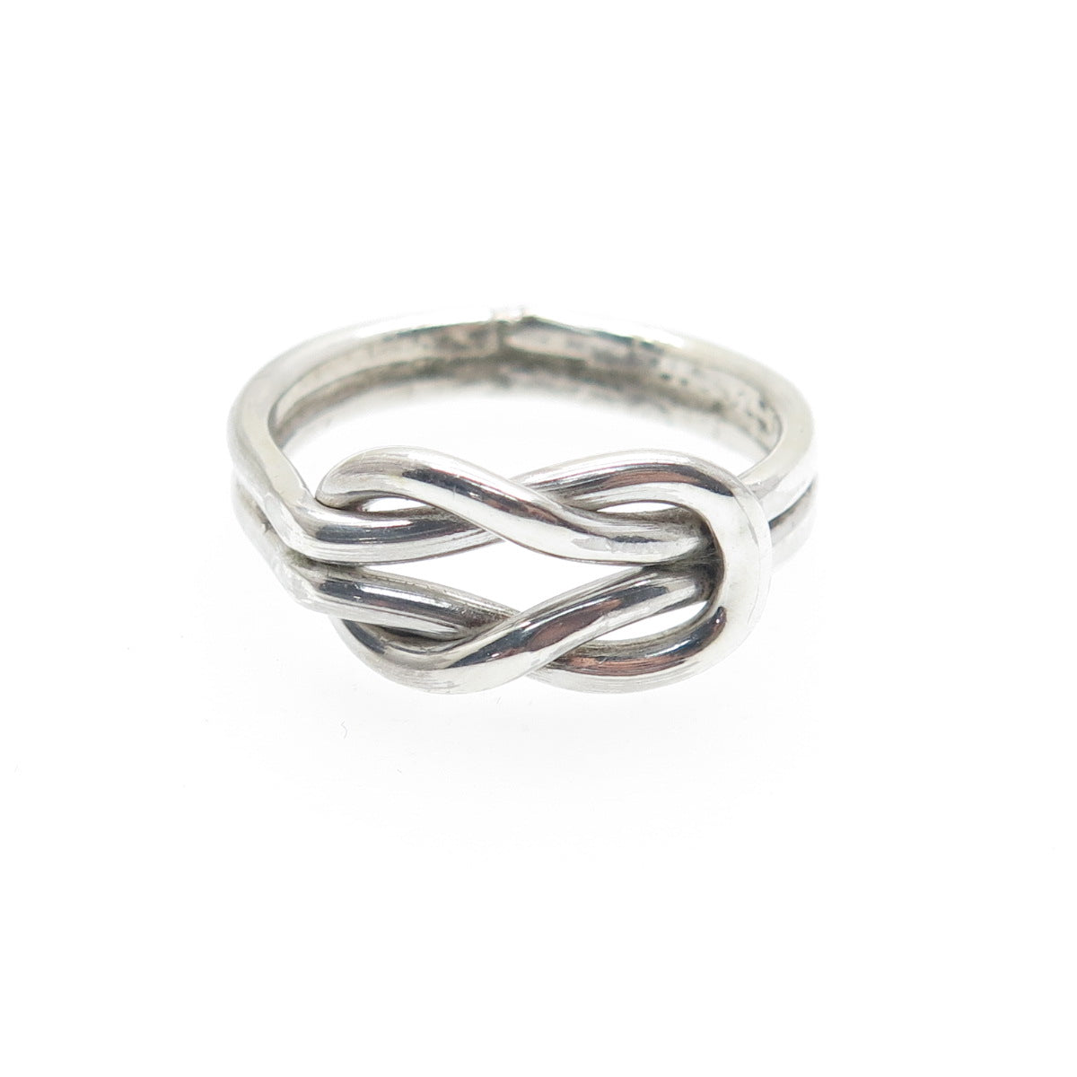 925 Sterling Silver Vintage Mexico Mariner Love Knot Ring Size 5