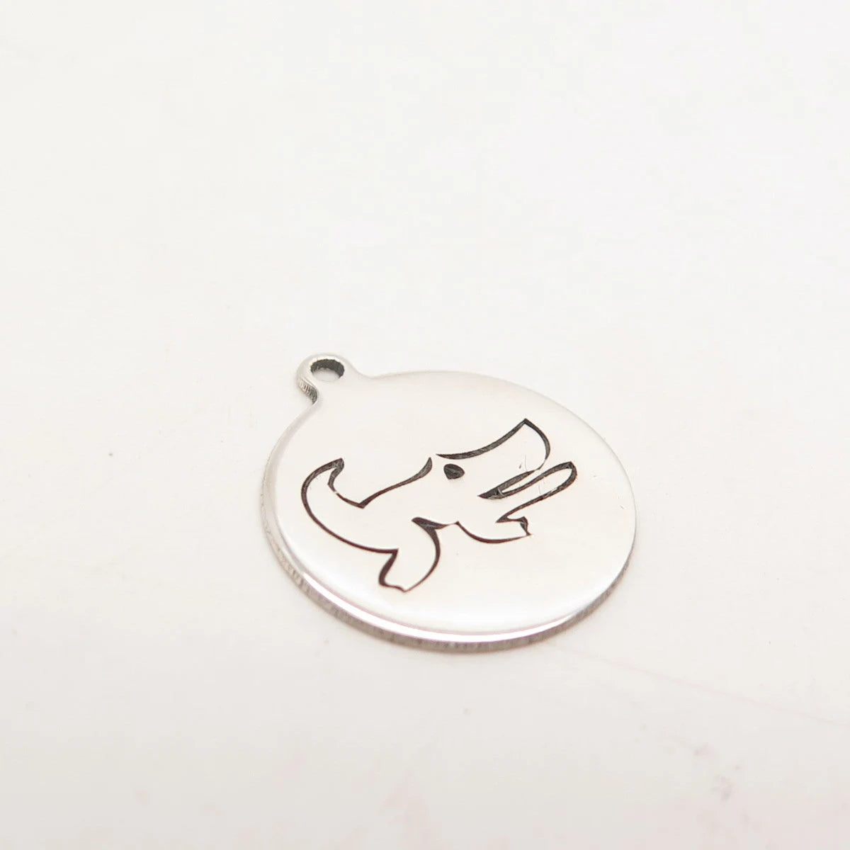 925 Sterling Silver USA Two In Town Crocodile Charm Pendant