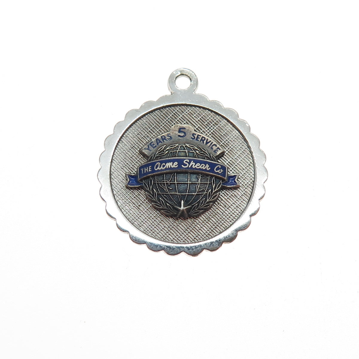 Griffith & Sons 925 Sterling Silver Vintage Enamel Acme Shear Mini Charm Pendant