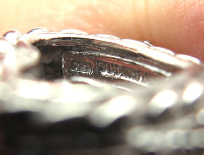 JUDITH RIPKA 925 Sterling Silver Round-Cut C Z Heart Charm Omega Back Earrings