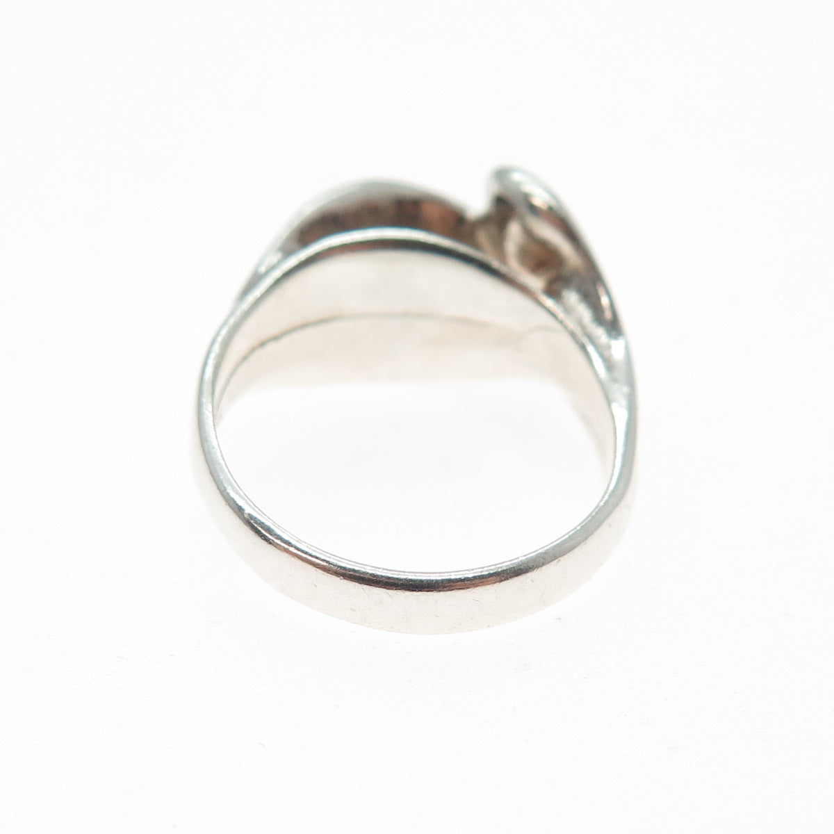 CELLINI 925 Sterling Silver Vintage Modernist Petal Ring Size 5.75