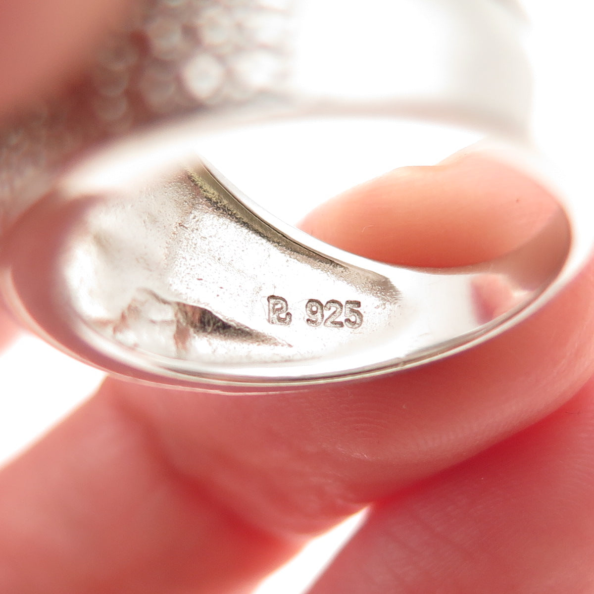 Ross Simons 925 Sterling Silver Real Diamond Accent & Sapphire Ring Size 6.25