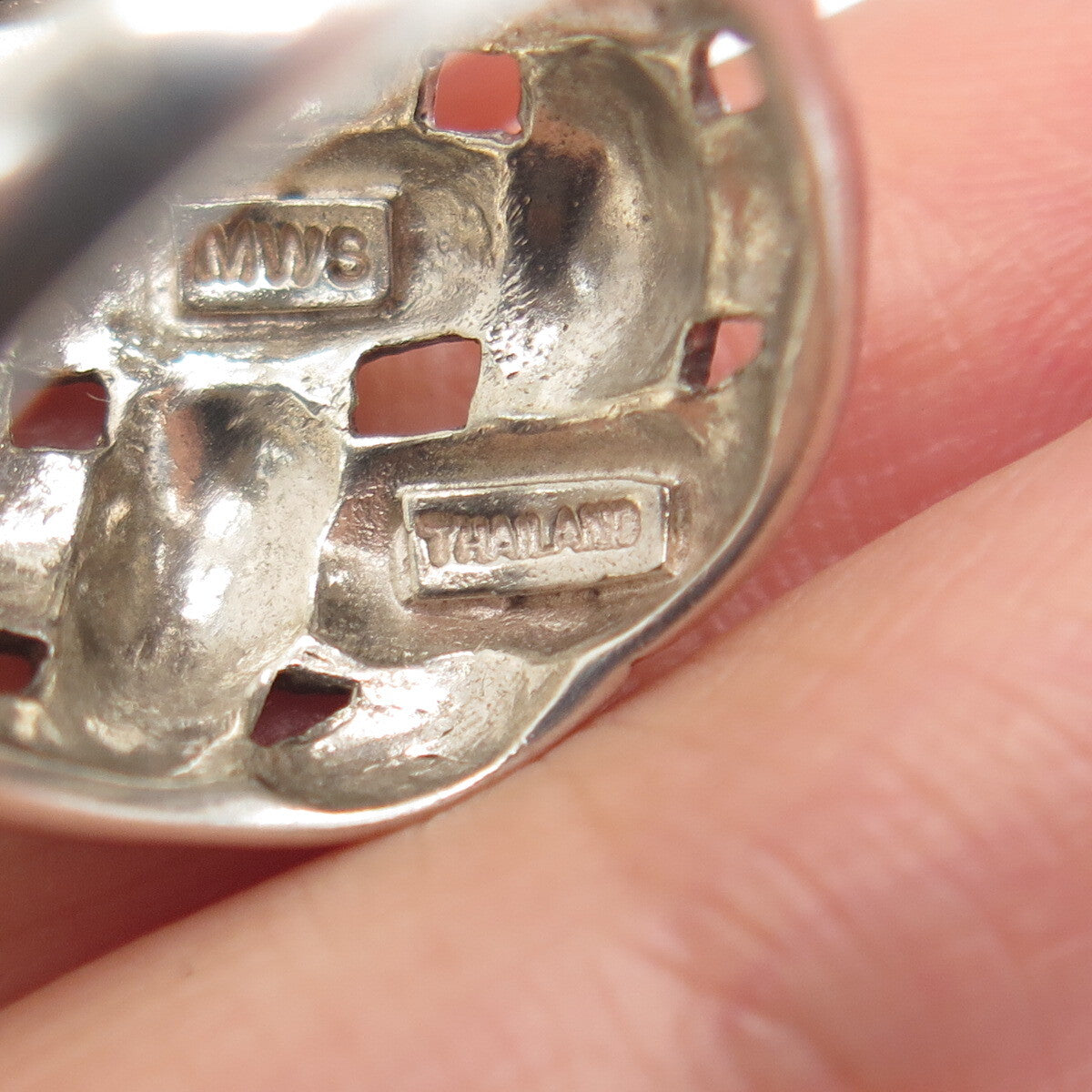 MWS Mark Wasserman Samara 925 Sterling Silver Vintage Wicker Ring Size 6.25