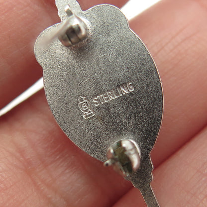 925 Sterling Silver Vintage Enamel FTA Future Teachers of America Brooch/Pendant