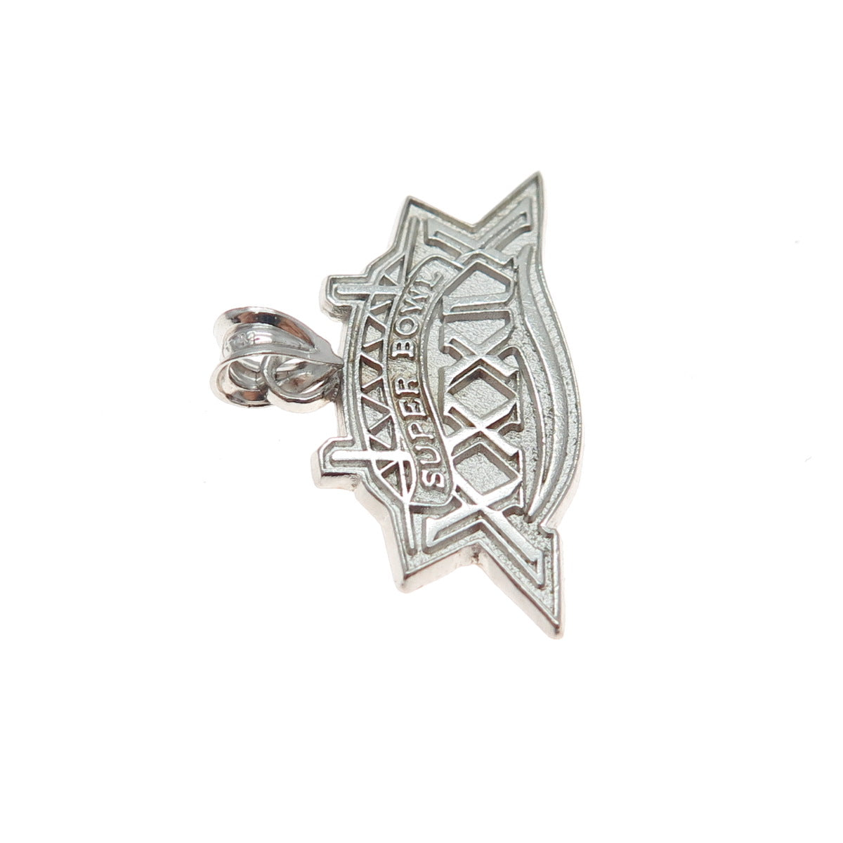 MICHAEL ANTHONY 925 Sterling Silver Vintage 1998 Super Bowl XXXIX Charm Pendant