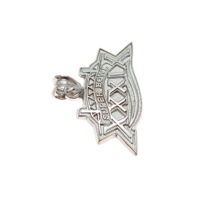 MICHAEL ANTHONY 925 Sterling Silver Vintage 1998 Super Bowl XXXIX Charm Pendant